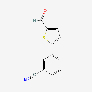3-(5-Formylthiophen-2-yl)benzonitrile