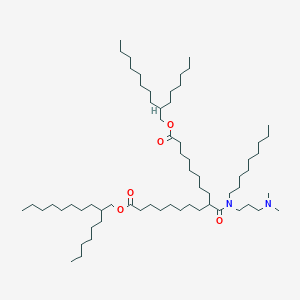 molecular formula C64H126N2O5 B13354112 Bis(2-hexyldecyl) 9-((3-(dimethylamino)propyl)(nonyl)carbamoyl)heptadecanedioate 