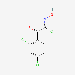 molecular formula C8H4Cl3NO2 B13354116 2-(2,4-Dichlorophenyl)-N-hydroxy-2-oxoacetimidoyl chloride 