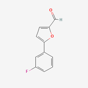 molecular formula C11H7FO2 B1335412 5-(3-Fluorophenyl)furan-2-carbaldehyde CAS No. 33342-18-6