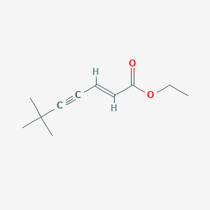 molecular formula C11H16O2 B13354217 Ethyl 6,6-dimethylhept-2-EN-4-ynoate 