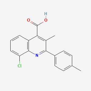 8-Chloro-3-methyl-2-(4-methylphenyl)quinoline-4-carboxylic acid