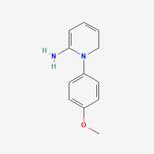 molecular formula C12H14N2O B13354393 1-(4-Methoxyphenyl)-1,6-dihydropyridin-2-amine 