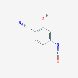 molecular formula C8H4N2O2 B13354423 4-Cyano-3-hydroxyphenylisocyanate 