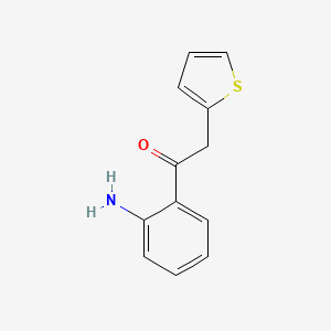 molecular formula C12H11NOS B1335445 1-(2-Aminophenyl)-2-(2-thienyl)ethanone CAS No. 728024-43-9