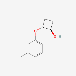 molecular formula C11H14O2 B13354492 Rel-(1R,2R)-2-(m-tolyloxy)cyclobutan-1-ol 