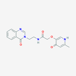 molecular formula C18H18N4O4 B13354511 2-[(4-hydroxy-6-methylpyridin-3-yl)oxy]-N-[2-(4-oxoquinazolin-3(4H)-yl)ethyl]acetamide 