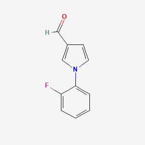 molecular formula C11H8FNO B1335457 1-(2-fluorophenyl)-1H-pyrrole-3-carbaldehyde CAS No. 691862-62-1