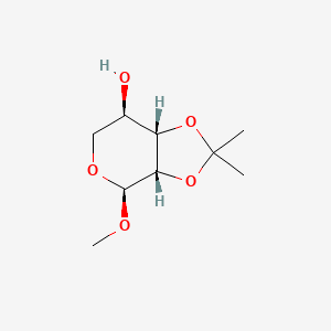 molecular formula C9H16O5 B13354577 (3AS,4S,7R,7aS)-4-methoxy-2,2-dimethyltetrahydro-4H-[1,3]dioxolo[4,5-c]pyran-7-ol 