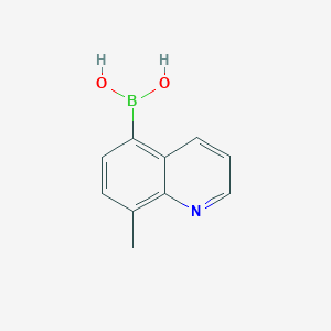 molecular formula C10H10BNO2 B1335460 8-Methylquinoline-5-boronic acid CAS No. 1025010-58-5
