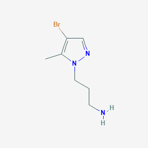 3-(4-Bromo-5-methyl-1H-pyrazol-1-YL)-1-propanamine