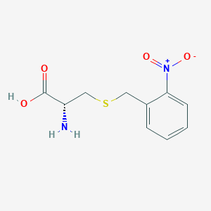 molecular formula C10H12N2O4S B13354644 S-[(2-Nitrophenyl)methyl]-L-cysteine CAS No. 61543-53-1
