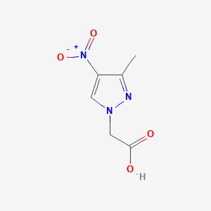 molecular formula C6H7N3O4 B1335469 (3-methyl-4-nitro-1H-pyrazol-1-yl)acetic acid CAS No. 956204-54-9