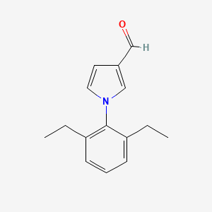 molecular formula C15H17NO B1335471 1-(2,6-diethylphenyl)-1H-pyrrole-3-carbaldehyde CAS No. 881041-54-9