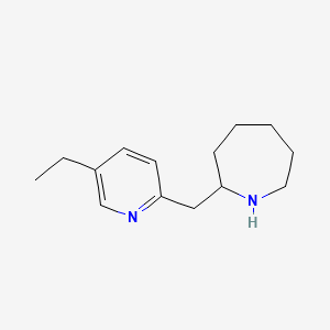 molecular formula C14H22N2 B1335474 2-[(5-乙基吡啶-2-基)甲基]氮杂环庚烷 CAS No. 881039-99-2