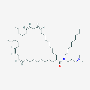molecular formula C52H98N2O B13354765 (11Z,14Z)-N-(3-(Dimethylamino)propyl)-N-nonyl-2-((9Z,12Z)-octadeca-9,12-dien-1-yl)icosa-11,14-dienamide 