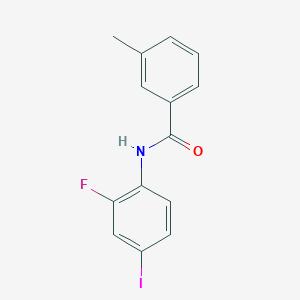molecular formula C14H11FINO B13354875 N-(2-fluoro-4-iodophenyl)-3-methylbenzamide 