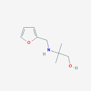 molecular formula C9H15NO2 B1335489 2-((2-Furylmethyl)amino)-2-methylpropan-1-OL CAS No. 889949-94-4