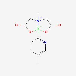 molecular formula C11H13BN2O4 B13354931 (T-4)-[N-[(Carboxy-I masculineO)methyl]-N-methylglycinato(2-)-I masculineN,I masculineO](5-methyl-2-pyridinyl)boron CAS No. 1227700-43-7