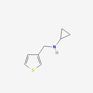 molecular formula C8H11NS B1335494 N-(thiophen-3-ylmethyl)cyclopropanamine CAS No. 892593-19-0