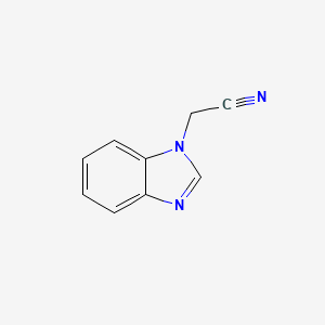 molecular formula C9H7N3 B1335498 1H-benzimidazol-1-ylacetonitrile CAS No. 4414-74-8
