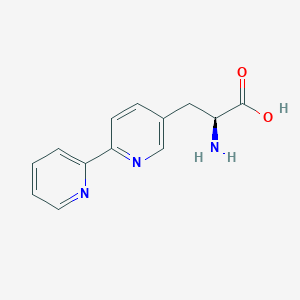 molecular formula C₁₃H₁₅Cl₂N₃O₂ B133550 3-(2,2'-Bipyridin-5-Yl)-L-Alanine CAS No. 146581-79-5