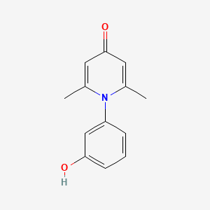 molecular formula C13H13NO2 B1335500 1-(3-hydroxyphenyl)-2,6-dimethylpyridin-4(1H)-one CAS No. 823176-21-2