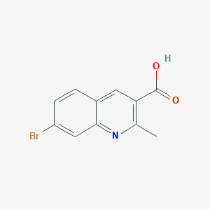 molecular formula C11H8BrNO2 B1335510 7-Bromo-2-methylquinoline-3-carboxylic acid CAS No. 610277-19-5