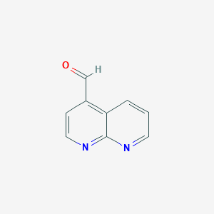 molecular formula C9H6N2O B1335513 1,8-Naphthyridine-4-carbaldehyde CAS No. 64379-46-0