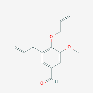molecular formula C14H16O3 B1335530 3-Allyl-4-(allyloxy)-5-methoxybenzaldehyde CAS No. 861528-78-1
