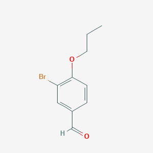 molecular formula C10H11BrO2 B1335535 3-Bromo-4-propoxybenzaldehyde CAS No. 865138-64-3