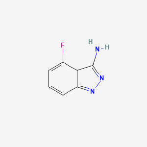 molecular formula C7H6FN3 B1335537 4-fluoro-3aH-indazol-3-amine CAS No. 697230-91-4