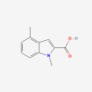 molecular formula C11H11NO2 B1335548 1,4-dimethyl-1H-indole-2-carboxylic acid CAS No. 23967-51-3