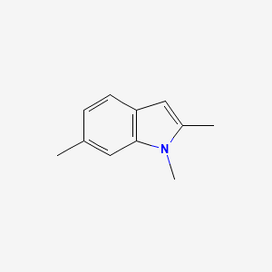 molecular formula C11H13N B1335549 1,2,6-trimethyl-1H-indole CAS No. 113418-65-8