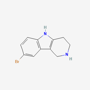 molecular formula C11H11BrN2 B1335551 8-溴-2,3,4,5-四氢-1H-吡啶并[4,3-b]吲哚 CAS No. 497261-38-8
