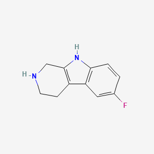 molecular formula C11H11FN2 B1335553 6-fluoro-2,3,4,9-tetrahydro-1H-pyrido[3,4-b]indole CAS No. 17952-80-6