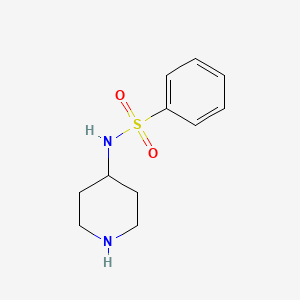 molecular formula C11H16N2O2S B1335558 N-piperidin-4-ylbenzenesulfonamide CAS No. 203663-15-4