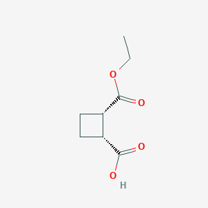 molecular formula C8H12O4 B13355639 Rel-(1R,2S)-2-(ethoxycarbonyl)cyclobutane-1-carboxylic acid 