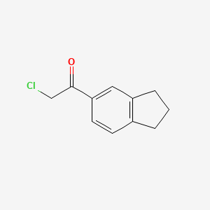 molecular formula C11H11ClO B1335581 2-chloro-1-(2,3-dihydro-1H-inden-5-yl)ethanone CAS No. 41202-24-8