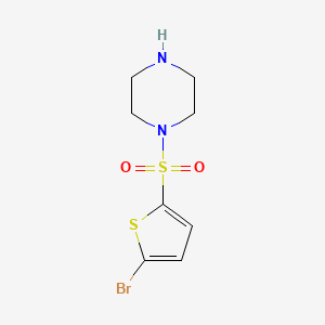molecular formula C8H11BrN2O2S2 B1335582 1-[(5-Bromothien-2-yl)sulfonyl]piperazine CAS No. 725688-07-3