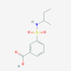 molecular formula C11H15NO4S B1335583 3-[(Sec-butylamino)sulfonyl]benzoic acid CAS No. 7326-76-3