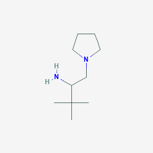 B1335588 3,3-Dimethyl-1-pyrrolidin-1-ylbutan-2-amine CAS No. 844882-19-5