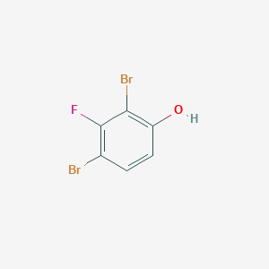 molecular formula C6H3Br2FO B13355888 2,4-Dibromo-3-fluorophenol 