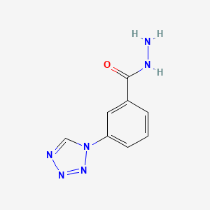 molecular formula C8H8N6O B1335594 3-(1H-四唑-1-基)苯甲酰肼 CAS No. 351994-81-5