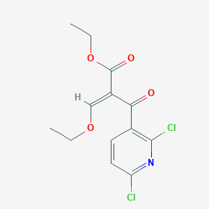 molecular formula C13H13Cl2NO4 B13356033 Ethyl 2-(2,6-dichloronicotinoyl)-3-ethoxyacrylate 