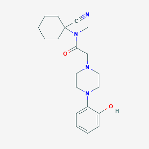 molecular formula C20H28N4O2 B13356041 N-(1-Cyanocyclohexyl)-2-(4-(2-hydroxyphenyl)piperazin-1-yl)-N-methylacetamide 