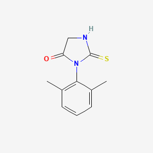 molecular formula C11H12N2OS B1335618 3-(2,6-dimethylphenyl)-2-mercapto-3,5-dihydro-4H-imidazol-4-one CAS No. 32262-28-5