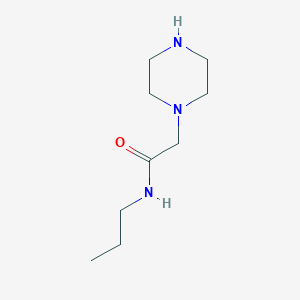 molecular formula C9H19N3O B1335626 2-piperazin-1-yl-N-propylacetamide CAS No. 39890-48-7