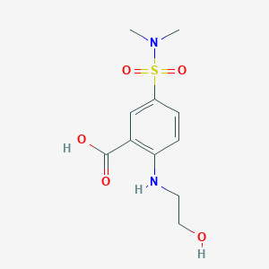 molecular formula C11H16N2O5S B1335627 5-(Dimethylsulfamoyl)-2-[(2-hydroxyethyl)amino]benzoic acid CAS No. 91431-32-2