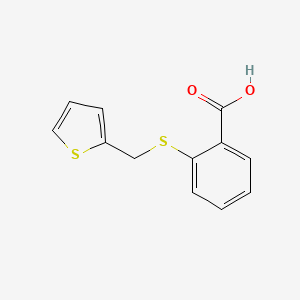 molecular formula C12H10O2S2 B1335632 2-[(Thien-2-ylmethyl)thio]benzoic acid CAS No. 3759-75-9